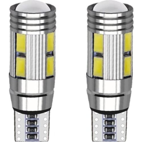 2Pcs T10 W5W 10SMD 5630 5730 LED Bulbs Car Marker Light Auto Clearance Lamp For Ford Focus 2 3 Fiesta Mondeo Ecosport Kuga