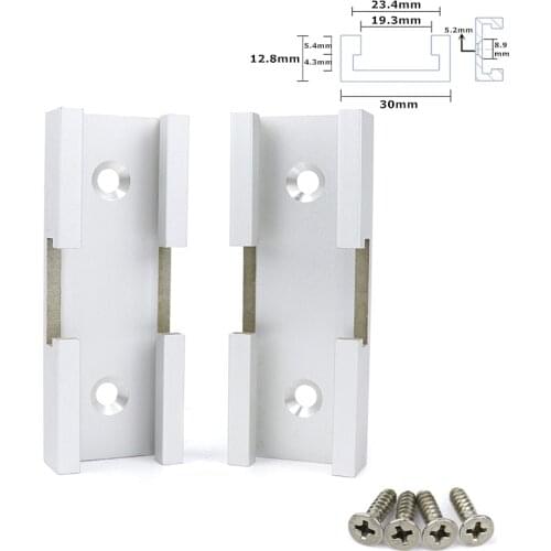Aluminium Alloy T-track Cross Connecting Parts Woodworking T-slot Miter Track Jig With Screws Carpenter Woodworking Tools