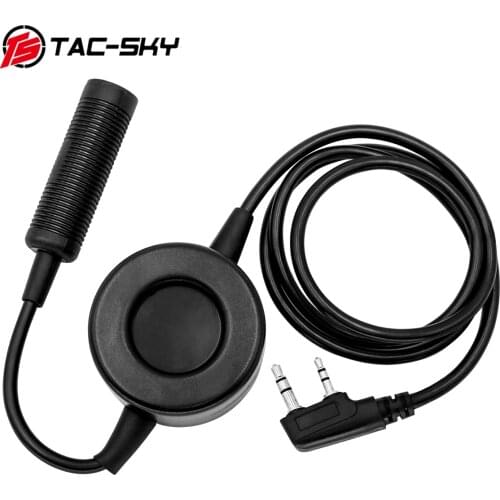 TAC-SKY TCI PTT tactical headset walkie-talkie PTT Applicable to military tactical hunting sports shooting headphones tcl ptt