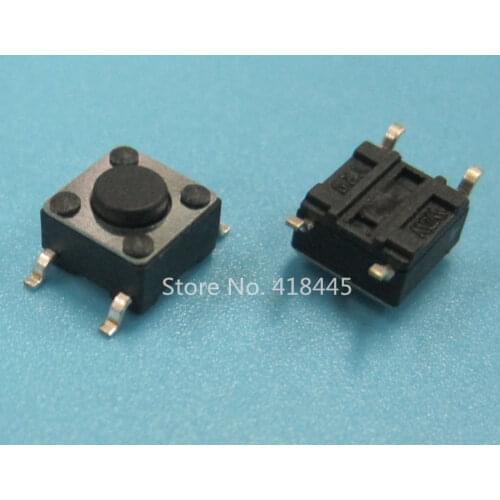 Tact switch 6x6 1000PCS TS666FSRH push button switch Tact Switch 6x6x6 SMD RoHS High Quality 260gf