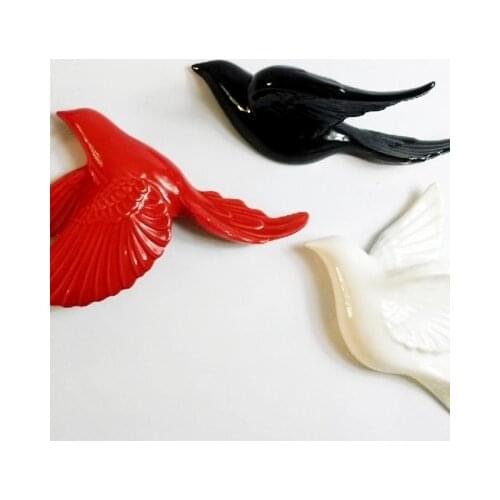 Creative Ceramic Wall Hanging Stereo Wall Jewelry Hotel Sample Room Soft Wall Decoration Jewelry Wall Bird