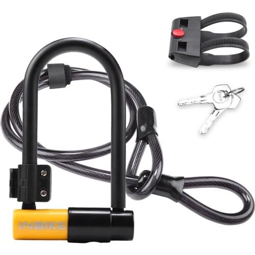 Bicycle Lock With Key U Lock Bike Lock Anti-Theft Secure Lock with Mounting Bracket For Bicycle Accessories For Bicycle
