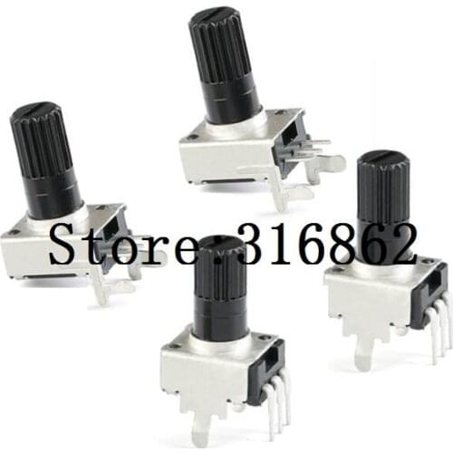 10pcs RV09 Vertical Potentiometer B1k 2k 5k 10k 20k 50k 100k WH09 0932 Adjustable Resistor 3pin Seal Potentiometers