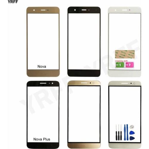 YRFF Mobile Touch Screen Outer Glass For HuaWei Nova Plus Front Panel Glass