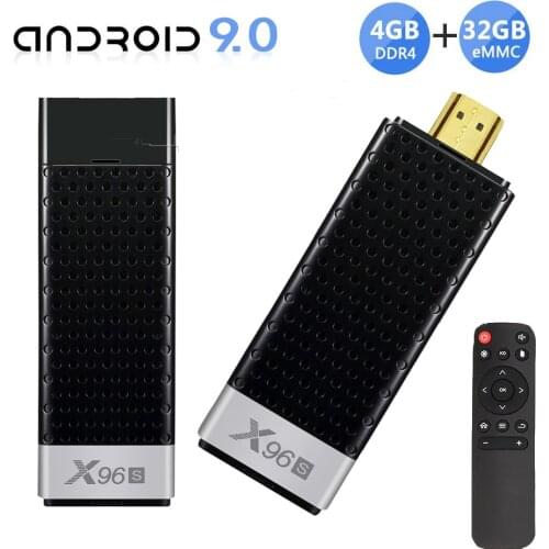 X96S TV Stick Mini PC TV Box Android 9.0 Amlogic S905Y2 4GB RAM 32GB eMMC BT4.2 4K HD 5G WiFi PK X96 mini smart tv android box