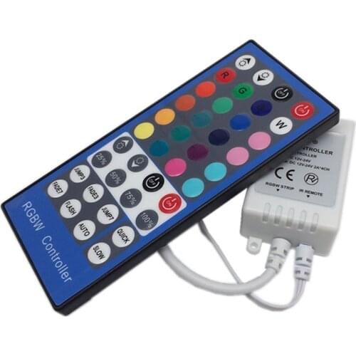 1Pcs 2.4G 4 Channels DC12V - 24V LED RGBW Controller Dimmer 40 Keys Remote Control For RGBW RGBWW 5050 SMD LED Strip light