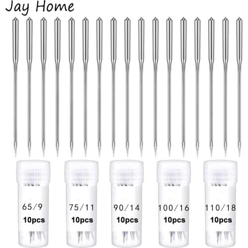10/50Pcs Sewing Machine Needles 65/9 75/11 90/14 100/16 110/18 Universal Machine Needle Regular Point for Home Sewing Machine
