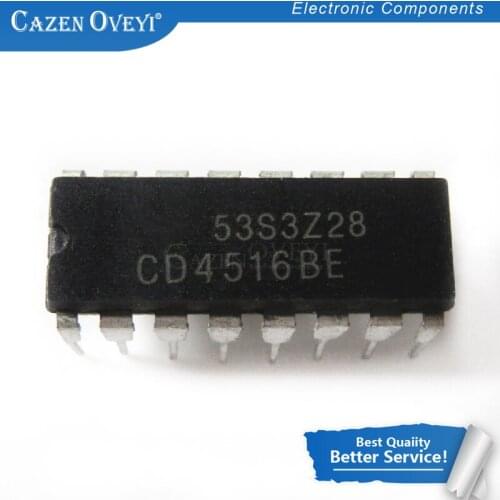 10pcs/lot CD4516BE DIP16 MC14516BCP MC14516 CD4516 DIP 4516BE DIP-16 new and original IC In Stock