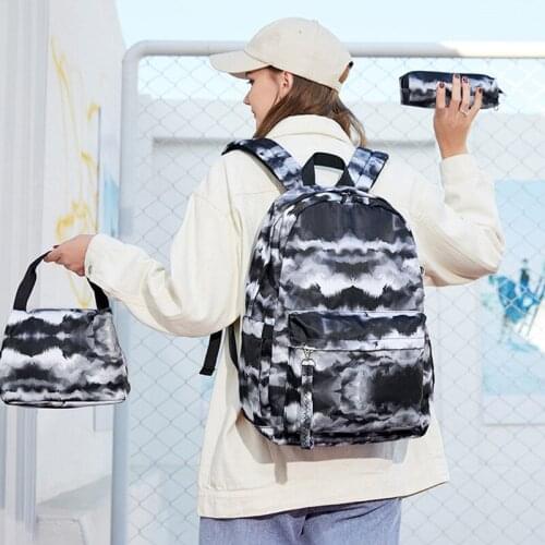 3Pcs/set Rechargeable Backpack Multifunction Laptop Magazine Phone Organize Bag Travel Cosmetic Toiletries Storage Knapsack Item