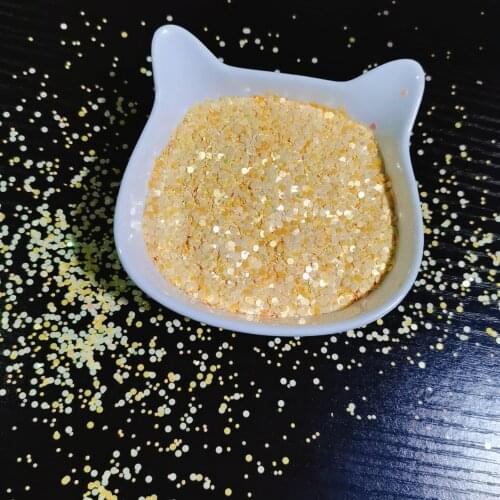 30g/opp Yellow Bright Sequins Rainbow Shake Card Accessories Decoration DIY 2021 New Greeting Card Handmades