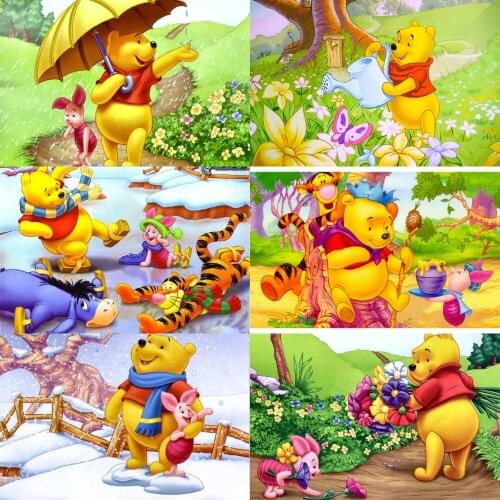 5D Diamond Painting Winnie the Pooh friends Cross Stitch Diamond Embroidery Rhinestones Mosaic Art Kits Home Decoration Gift