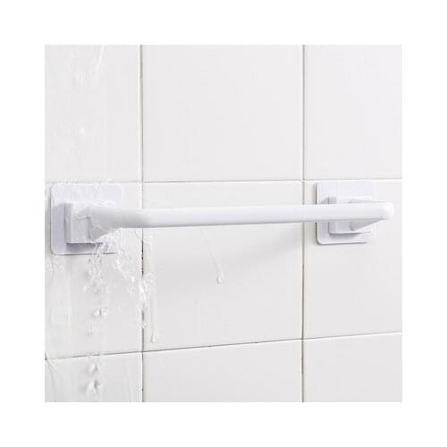 Bathroom Accessories Towel Rail Wall Mounted Bathroom Self-adhesive Hanging Shelf Suitable for use in the kitchen and bathroom
