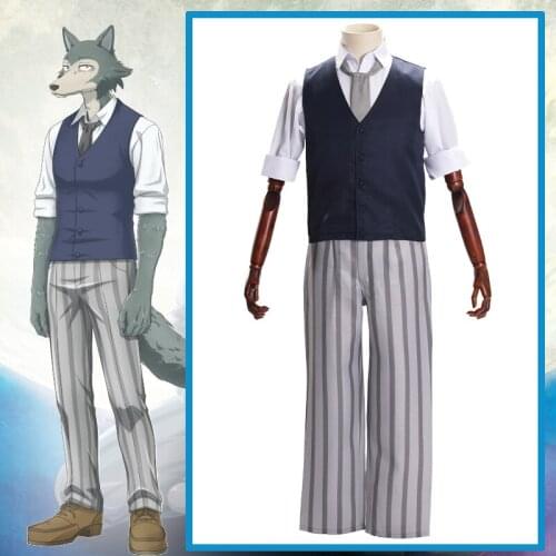 Anime Comic BEASTARS Cosplay Costumes Legoshi Cosplay Costume Men School Uniforms Suits Jacket leisure suit Clothes High Quality