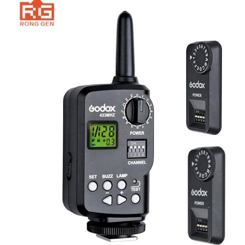 Godox Ft-16s Flash Trigger Remote Wireless Power Control 1x Transmitte+2x Receiver for Godox V850 V860 etc Flash Speedlite