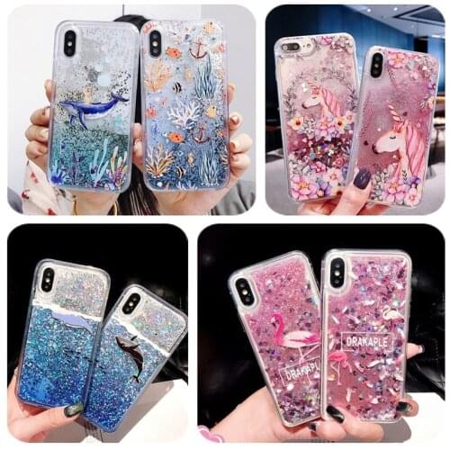 Water Liquid Quicksand Case for Samsung galaxy A51 A71 A70 A50 A30S A50S A21S A20 A30 A10 A01 A11 A21 A31 Glitter Silicon Cover