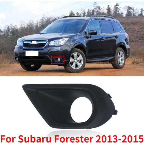 CAPQX For Subaru Forester 2013 2014 2015 Front Bumper Fog light Trim Cover Fog Lamp Lid FogLight Frame Garnish Hood