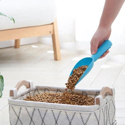 Pet Food Scoop Ergonomic Deep Thickening Hamster Feeding Shovel With Scale Plastic Shovel Feeder For Dog Kitten Pet Supplies
