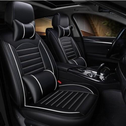 Leather car seat cover For mitsubishi pajero 4 2 sport outlander xl asx montero accessories lancer 9 10 all models seat covers