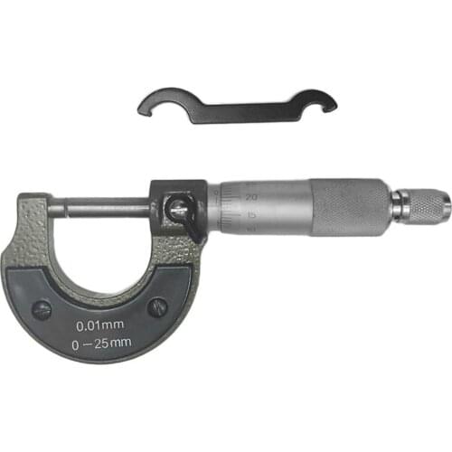 Best 0-25mm 0.01mm Gauge Outside Metric Micrometer Tool With Metal For Mechanist Caliper Tool Brand New Quality Drop Shipping