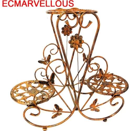 Metal Raflar Outdoor Balcone Decoracion Exterior Decoration Terrasse Sera Saksisi Balkon Flower Shelf Balcon Stand Plant Rack