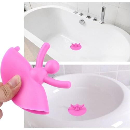 Multifuctional Kitchen Washroom Bathroom Shower Waterproof Silicone Sink Plug Water Sink Bathtub Drainage Stopper Tool Cute