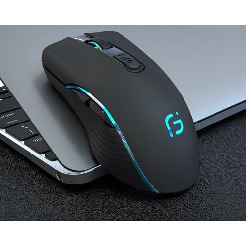 WFi Computer Mouse Bluetooth 2.4Ghz Wireless Dual Mode Mouse Ergonomic Portable Optical Mice for PC/Laptop