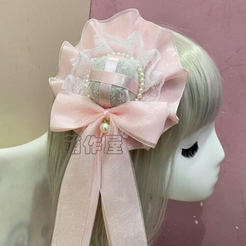 New Japanese Lolita Billycock Light Color Fairy Headwear Barrettes Billycock