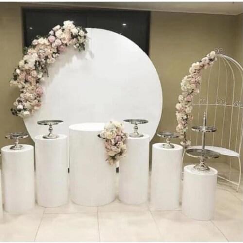New tie yi wedding props column dessert table wedding cylinder dessert table check-in area birthday party decoration