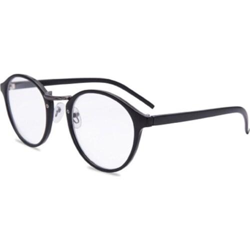 New Fashion Retro Women Reading Glasses Men Black Presbyopia Glasses Magnifier PC+Copper Frame Spectacles with Diopters +1~+3.5