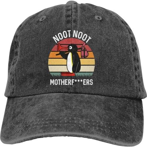 Penguin Vintage Gift For Men The Baseball Cap Peaked capt Sport Unisex Outdoor Custom Noot Noot Funny Penguin Humor Kawaii Hats