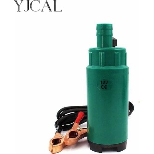 Submersible Diesel Fuel Water Oil Pump Diameter 51MM Plastic DC 12V 24V 30L/Min 60W Car Camping Portable With Switch
