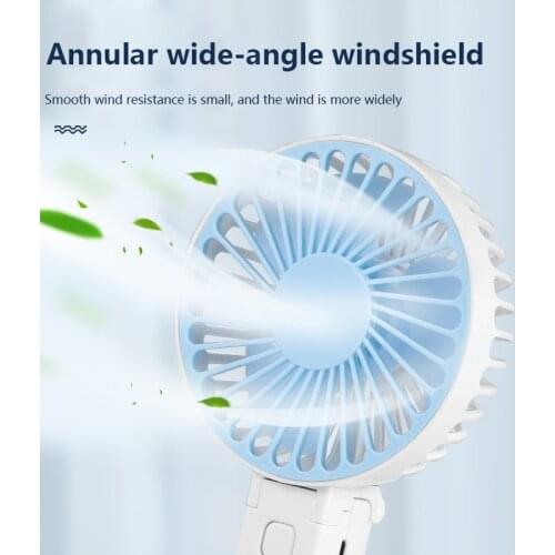 Mini Fold Fan Portable For Handheld USB Fan Appliances Desktop Air Cooler Outdoor TravelHand Held Small Cooling Adjustable