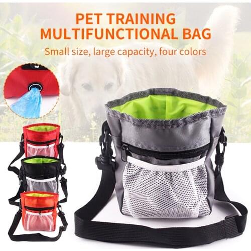 Outdoor Portable Training Dog Cat Pet Supplies Large Capacity Snack Pack Waist Bag Portable Multifunction Foldable