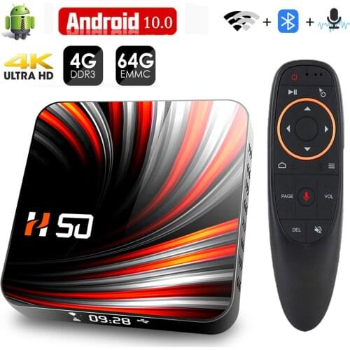 Android TV Box Android 10 4GB 32GB 64GB 4K H.265 Media Player 3D Video 2.4G 5GHz Wifi Bluetooth Smart TV Box Set top box