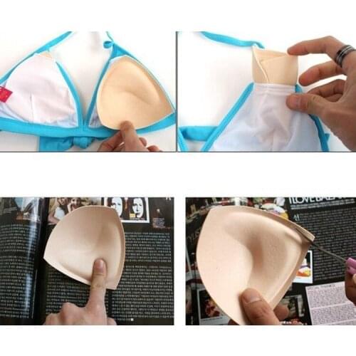 5 Pairs Bra Padded Sponge Foam Push Up Inserts Chest Cups Women Swimsuit Padding Pads Bikini Chest Lifting Sponge Comfortable