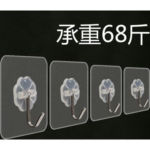 Waterproof sticky hook seamless hook nail-free door rear bearing viscose home kitchen bathroom creative paste hook