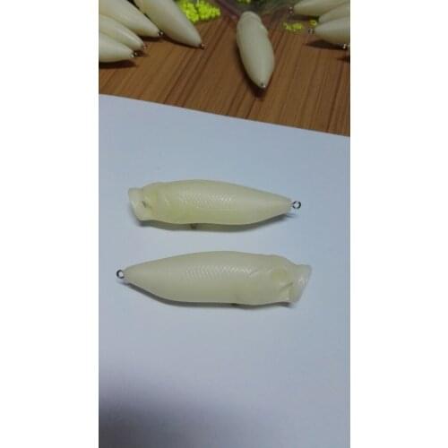1pcs Unpainted Popper Blank Fishing Lure Body 3 1/3Inch 7/16 OZ Popper Blank lures JSE103