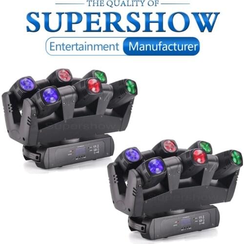 2Pieces/Lot 6 Heads Beam Moving Head LED Light DMX for Party Nightclub DJ Stage Light Equipment