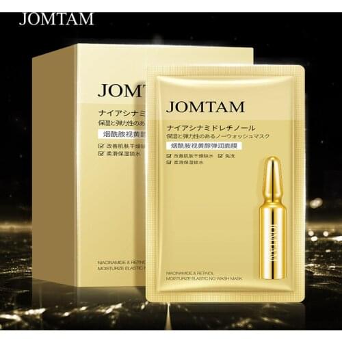 30 Pieces Nicotinamide Retinol Elastic Moisturizing Sleeping Mask Shrink Pores Brighten Skin Whitening Oil-control Anti-Aging