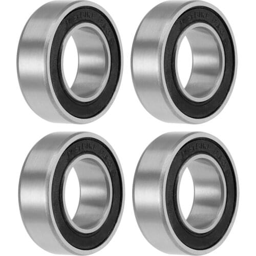 Uxcell 4pcs 173110-2RS Deep Groove Ball Bearings 17mm x 31mm x 10mm Double Sealed Chrome Steel P0(ABEC1) for Rotary Motor