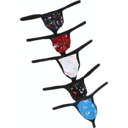 5PCS Male Thong Underwear Men Cueca Underwear Shorts Low Waist Sexy Breathable Underpants Pouch Briefs Panties Mens Briefs