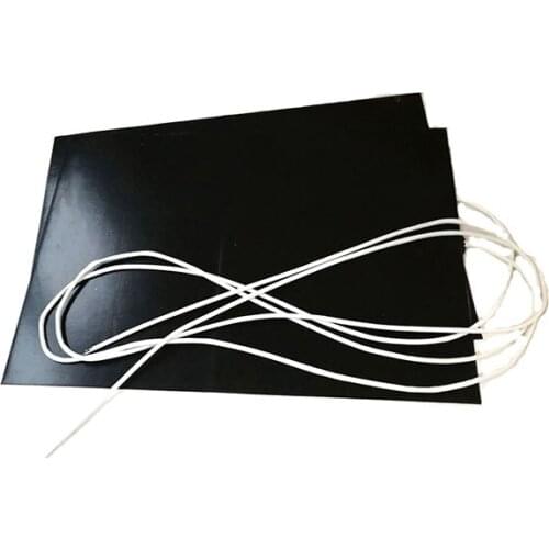 500*800*1.5mm heat bed for 3d printer 230v 1000w adhesive 1 side 100k thermistor 1000mm lead wire come out from middle of short