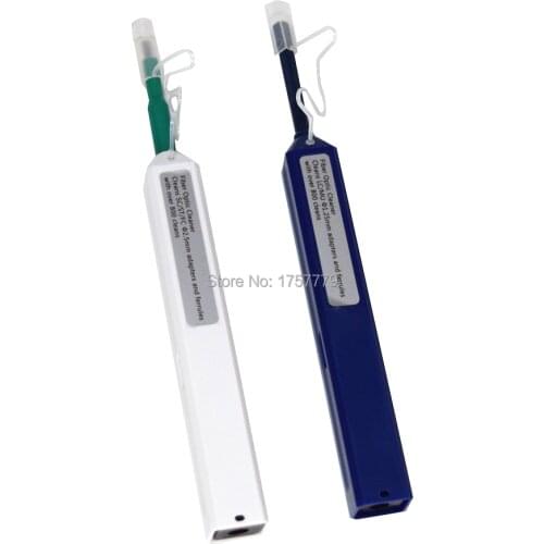 Free Shipping LC/SC/FC/ST One-Click Cleaner Tool 1.25mm and 2.5mm Fiber Optic Cleaning Pen 800 Cleans Fiber Optic Cleaner