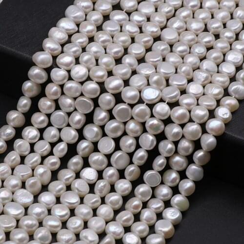 Natural Freshwater Pearl Beads 8-9mm Loose Baroque Pearls Beads For Jewelry Making DIY Pearl Necklace Bracelet 15'' Strand