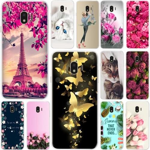 Lovely Patterned Case for Samsung Galaxy J4 2018 J400 SM-J400F Cases Soft Silicone TPU Back Cover for Samsung J4 2018 Funda Capa