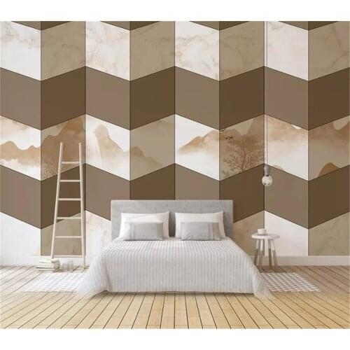 Decorative wallpaper Chinese ink and wash abstract background wall painting