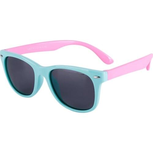 New Kids Polarized Pink Sunglasses Boys Girls Sun Glasses High Quality Silicone Safety Glasses Gift For Children Baby Eyewear