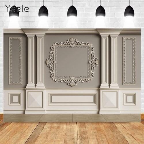 Yeele Photography Retro Intorior Wall Backdrop Photocall White Flowers Portrait Background Photo Studio Photographic Photozone