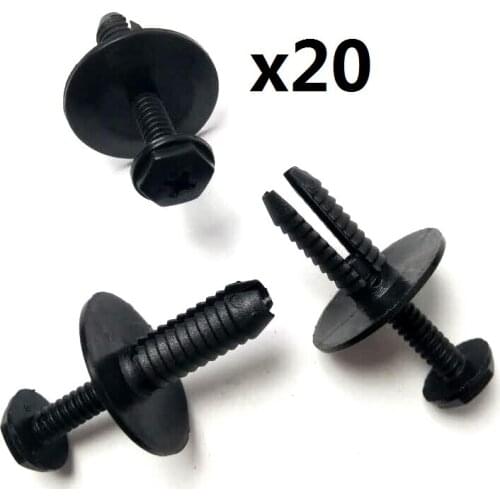 HOT SALE Door Trim Panel Clips For BMW E46 E60 E90 etc Hex Head Metal Screw Set Of 20 GENUINE 07147129160