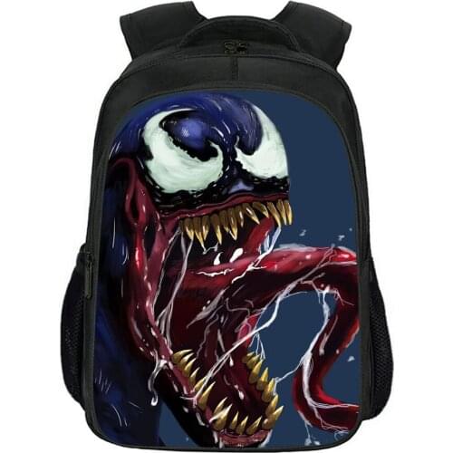 Venom School Bag Set Skull Student School Backpack Mens Teens Boys Backpack Children Shoulder Bag Mochila Escolar 2021